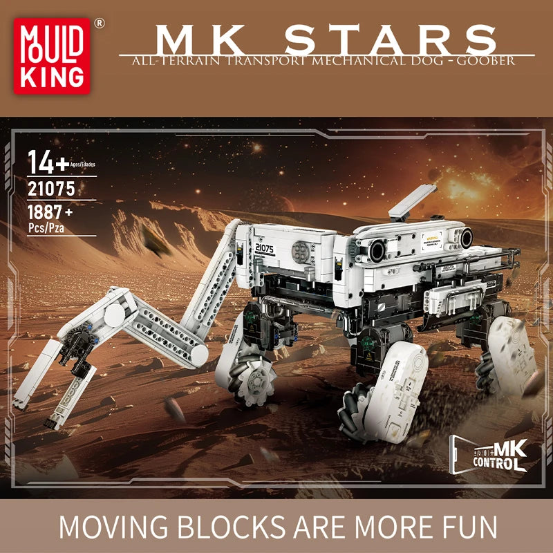 All-Terrain Transport Mechanical Robot Dog RC Building Blocks
