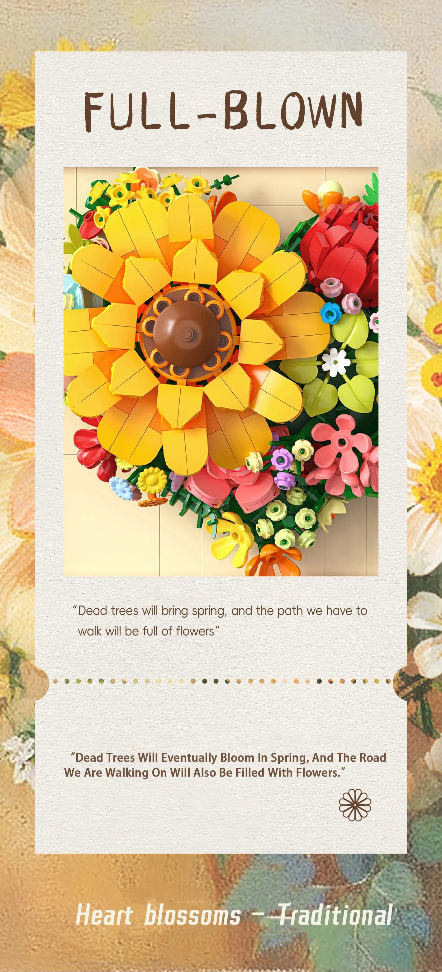 Creative Art Painting Flower Block 3D