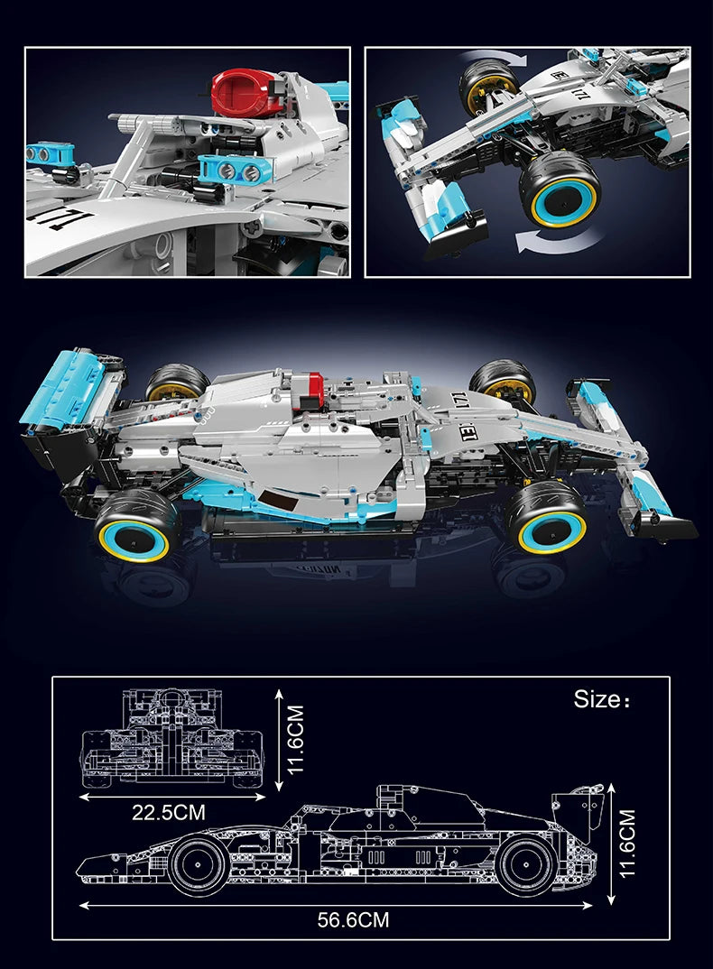 RC F1 Racing Car Building Set