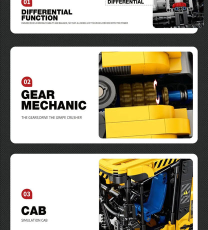 Grape Harvesting Machine Adult High-Difficulty Building Blocks