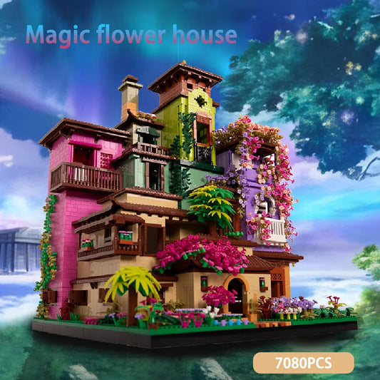 Architecture Cherry Blossom Villa Tree House Micro Blocks