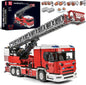Fire Truck RC Building Blocks with Turntable Ladder