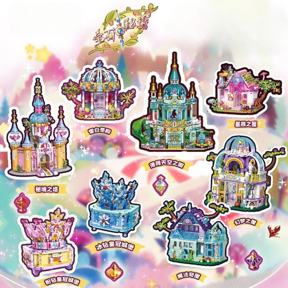 Flower Princess Castle Building Blocks Classic