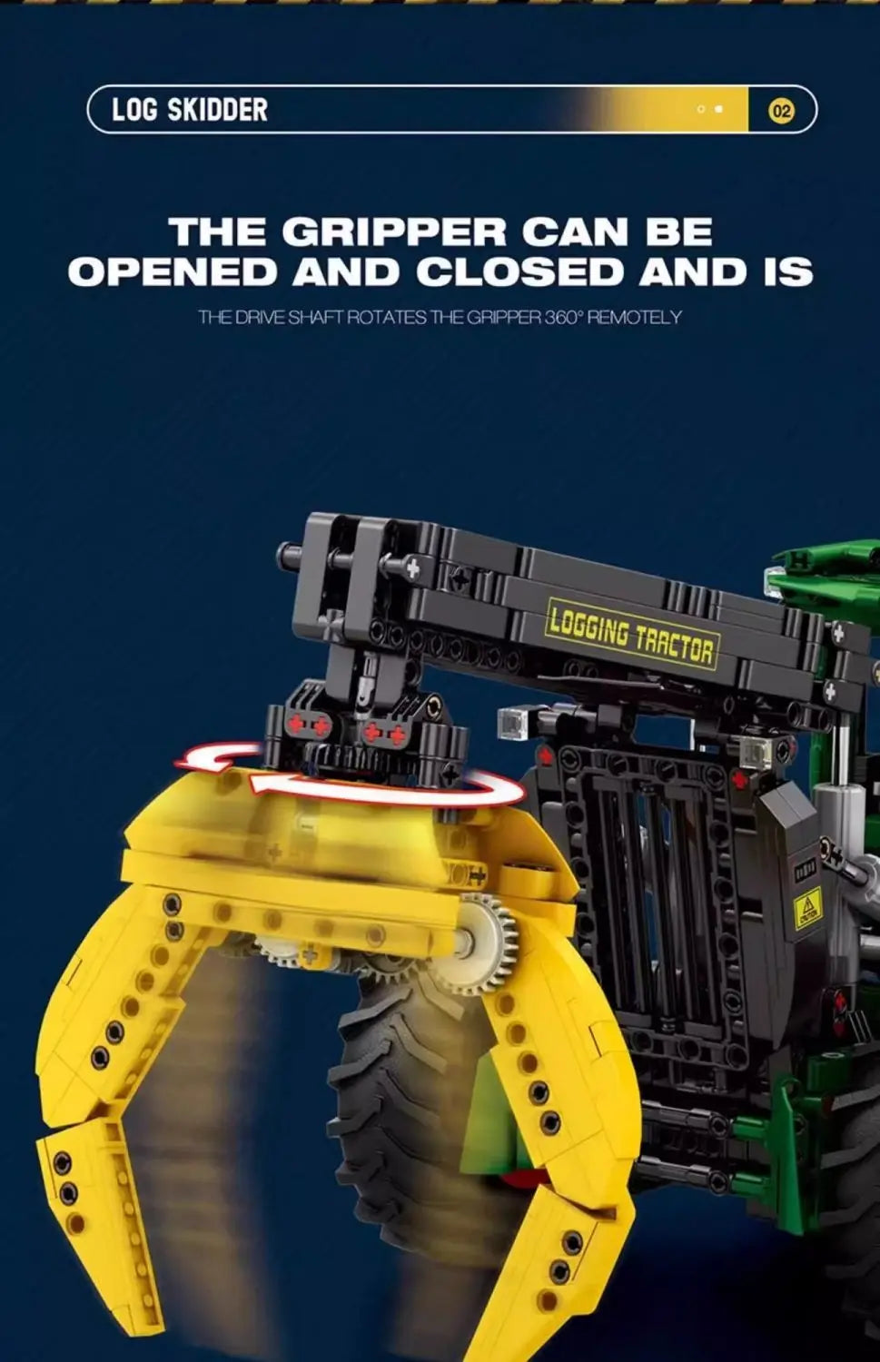 Tractor Compatible with Lego Assembly Model High-Difficulty