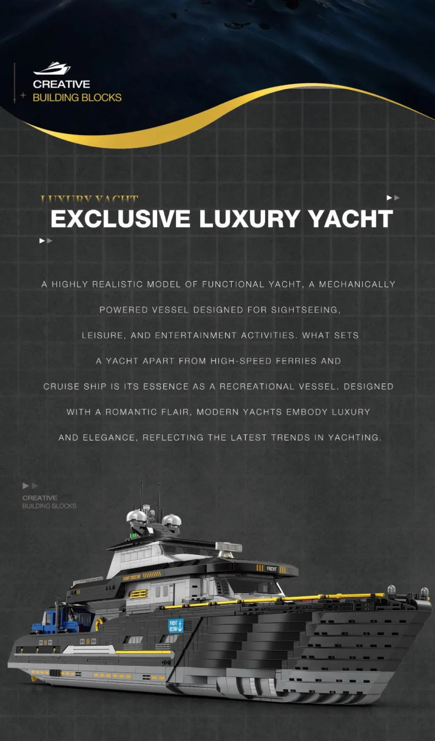Luxury Yacht Ship High-Difficulty Blocks