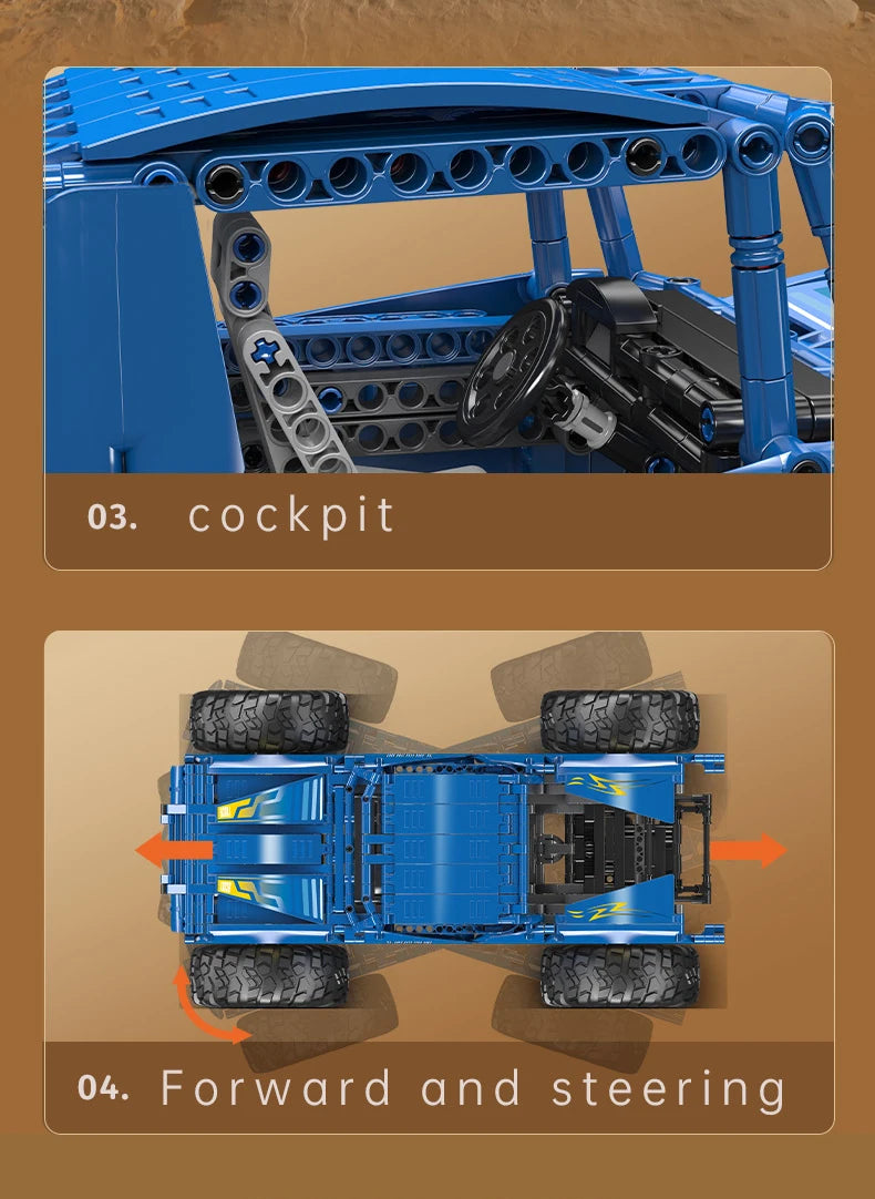 Off-Road Buggy Bigfoot Climbing Car Model