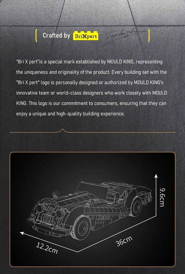 Vintage Car Building Block Assembly Oldtime