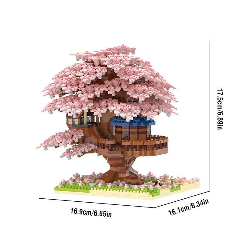 Flower Tree Building Blocks Set DIY Bricks