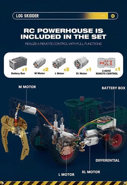 Tractor Compatible with Lego Assembly Model High-Difficulty
