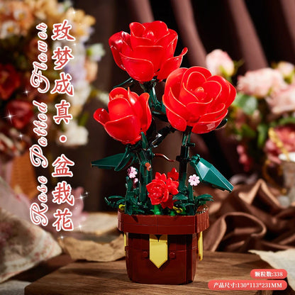 Flower Bouquet Rose Phalaenopsis Lily Sunflower Potted