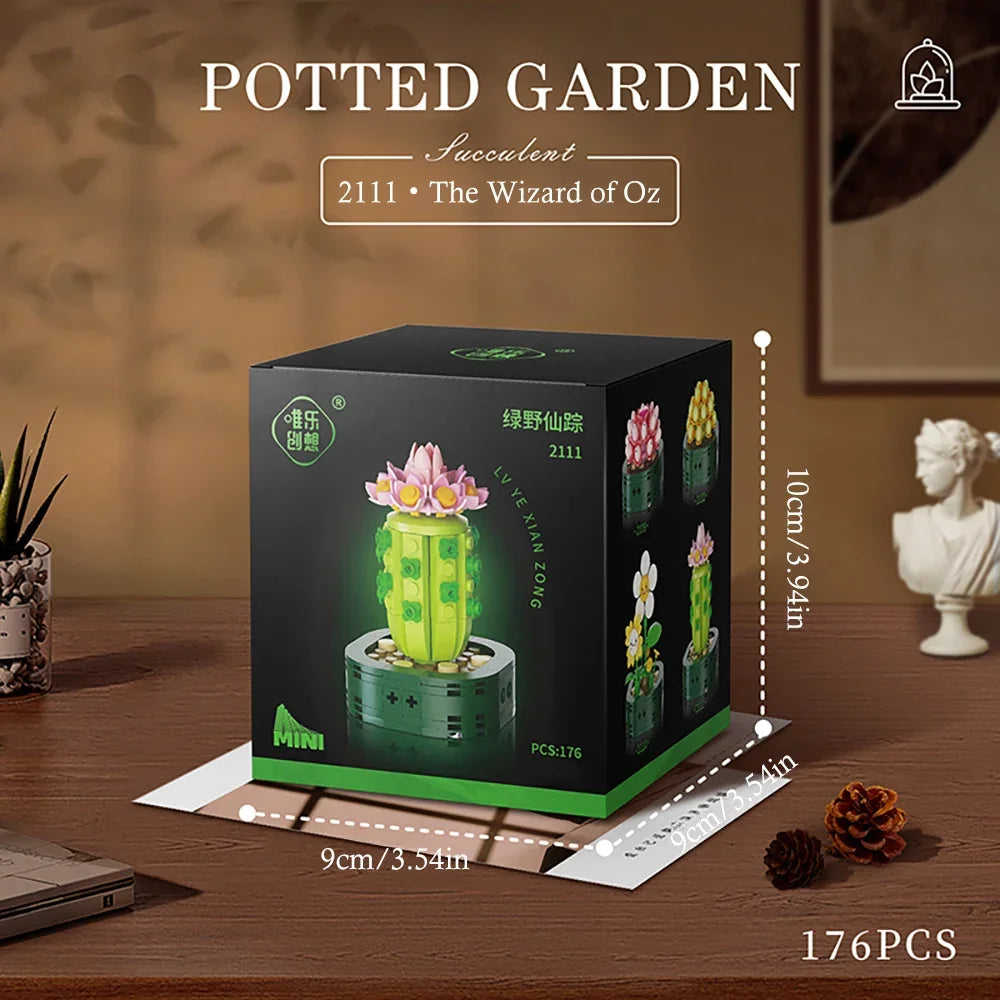 Flower Bouquet Building Block Succulents Plants