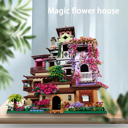 Architecture Cherry Blossom Villa Tree House Micro Blocks