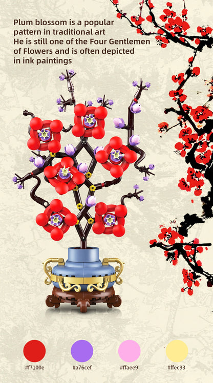 Plum Blossom Hanging Painting Building Blocks