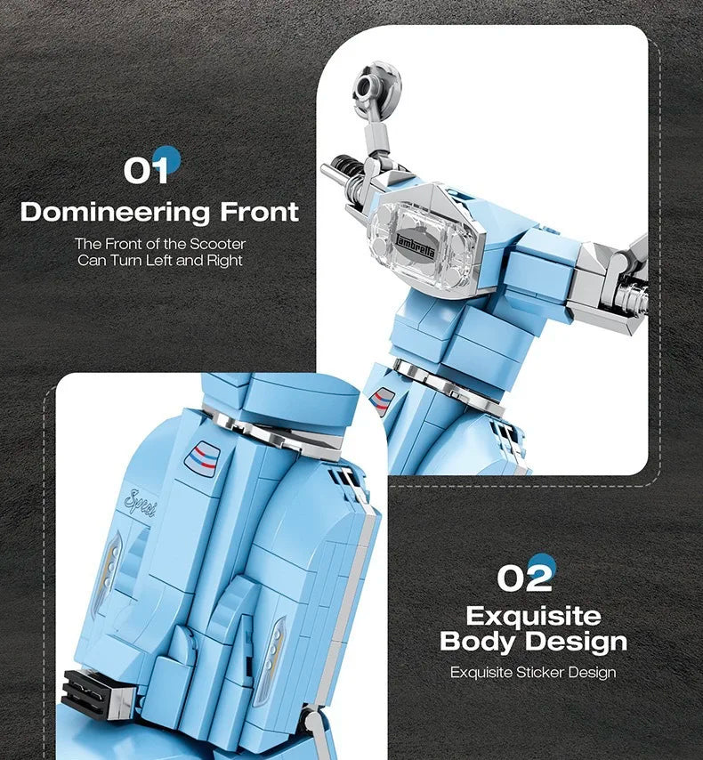 Scooter Assembly Particle Building Blocks