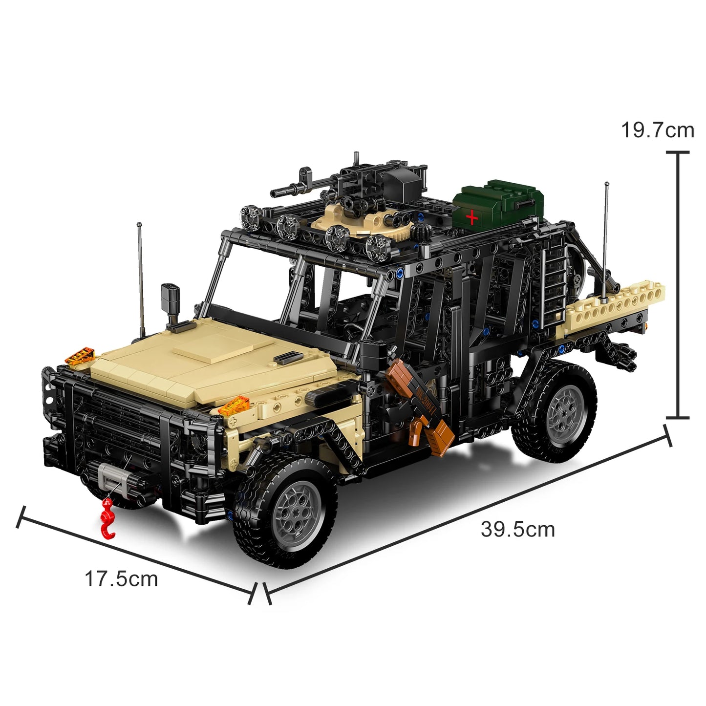 Special Assault Vehicle Building Blocks Remote Control Military Off-Road Truck Brick