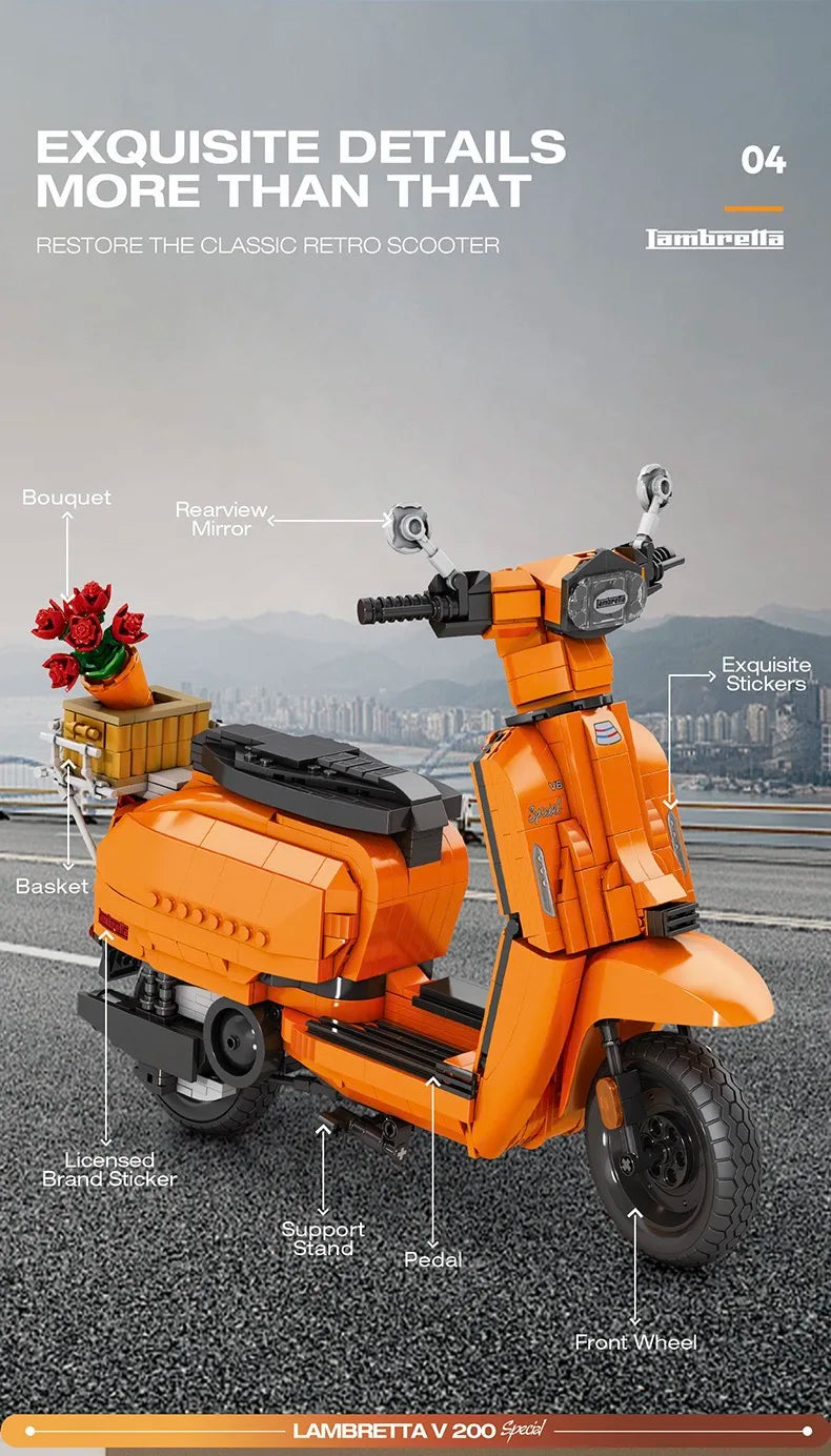 Scooter Assembly Particle Building Blocks