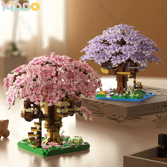 Flower Tree Building Blocks Set DIY Bricks