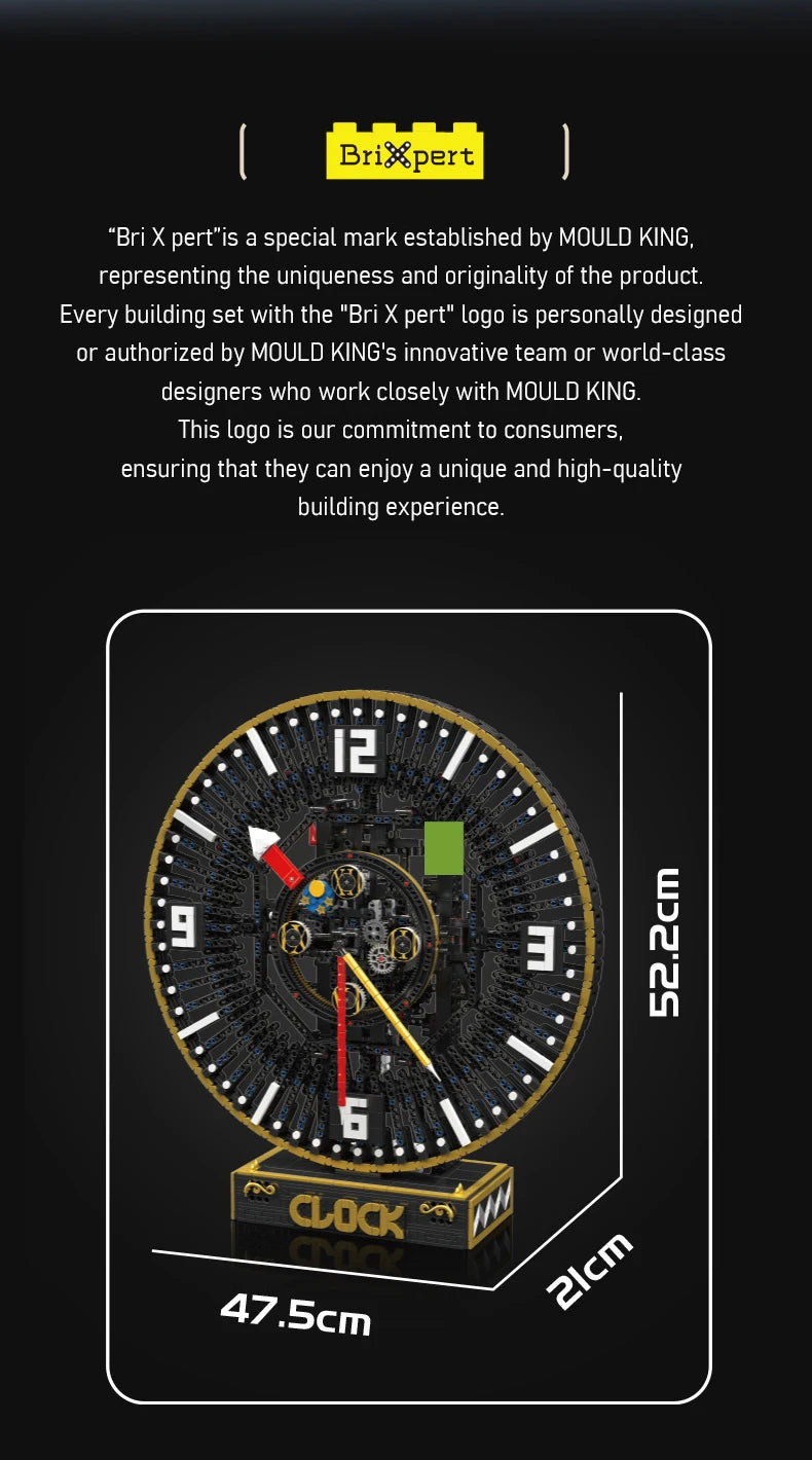 Motorized Mechanical Grand Clock Building Block