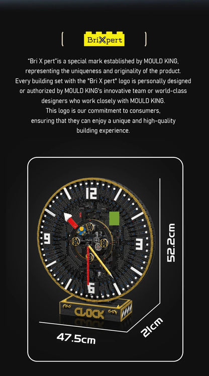 Motorized Mechanical Grand Clock Building Block