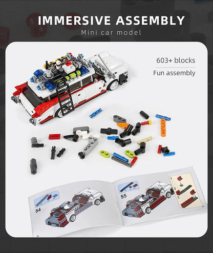 Car Set The Mini Ghost Bustered ECTO-1 Movie Car Model