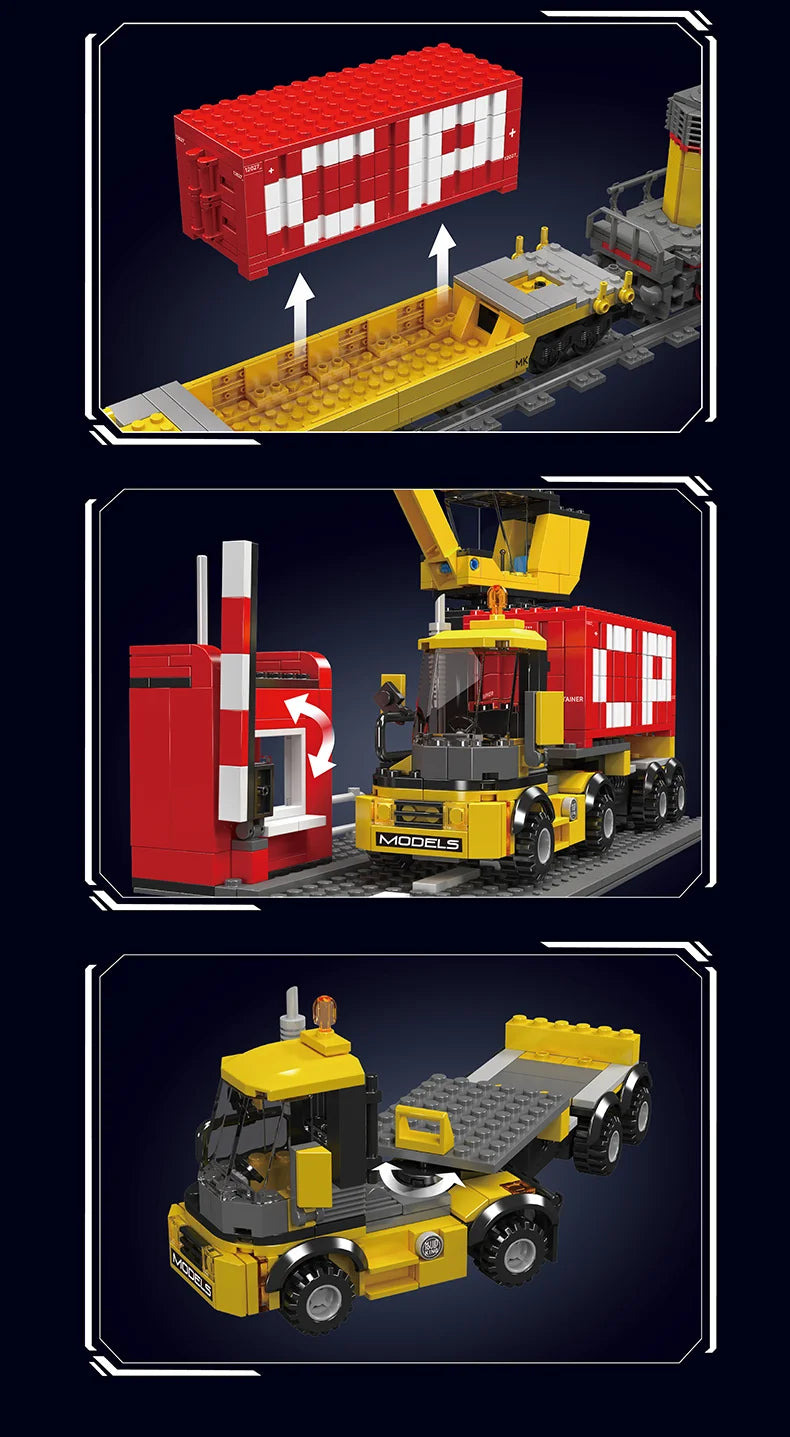 Diesel Locomotive Building Blocks RC Railway Train