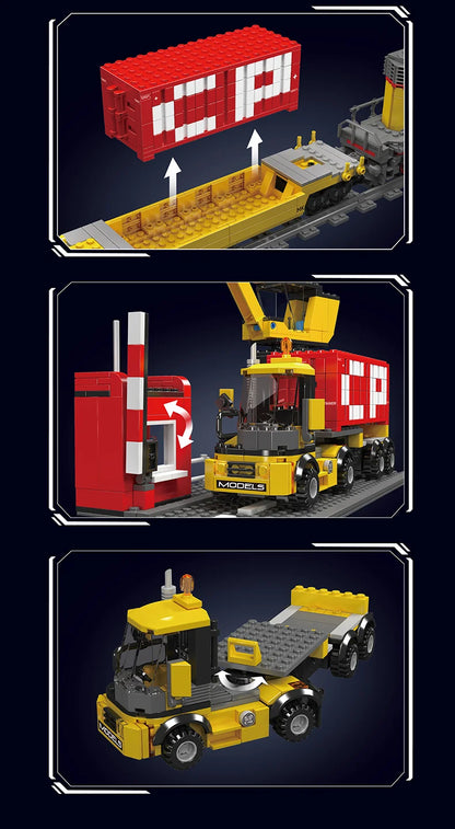 Diesel Locomotive Building Blocks RC Railway Train