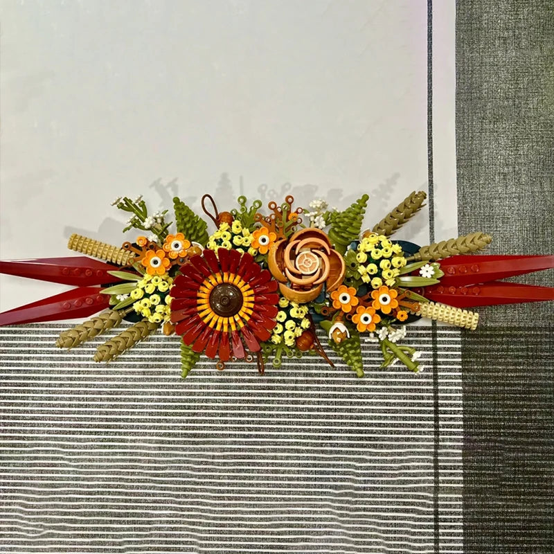 Flower Brick Blocks Dried Flowers Centrepiece Building Blocks