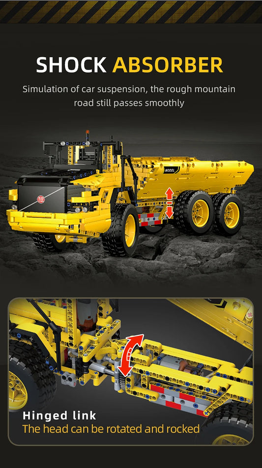 RC Dump Truck Model Building Blocks