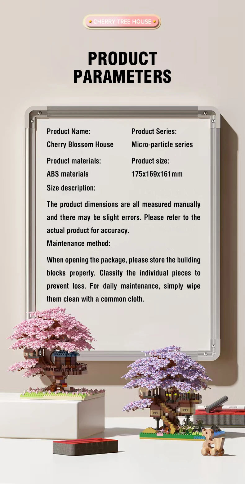 Flower Tree Building Blocks Set DIY Bricks