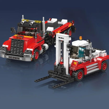 City Transporter and Forklift Truck Model