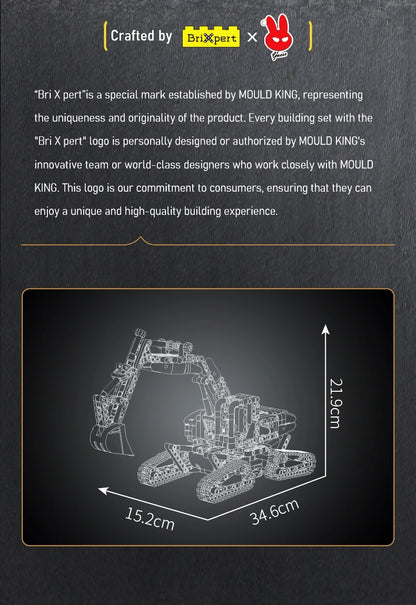 4 Link Track City Excavator Building Blocks Vehicle