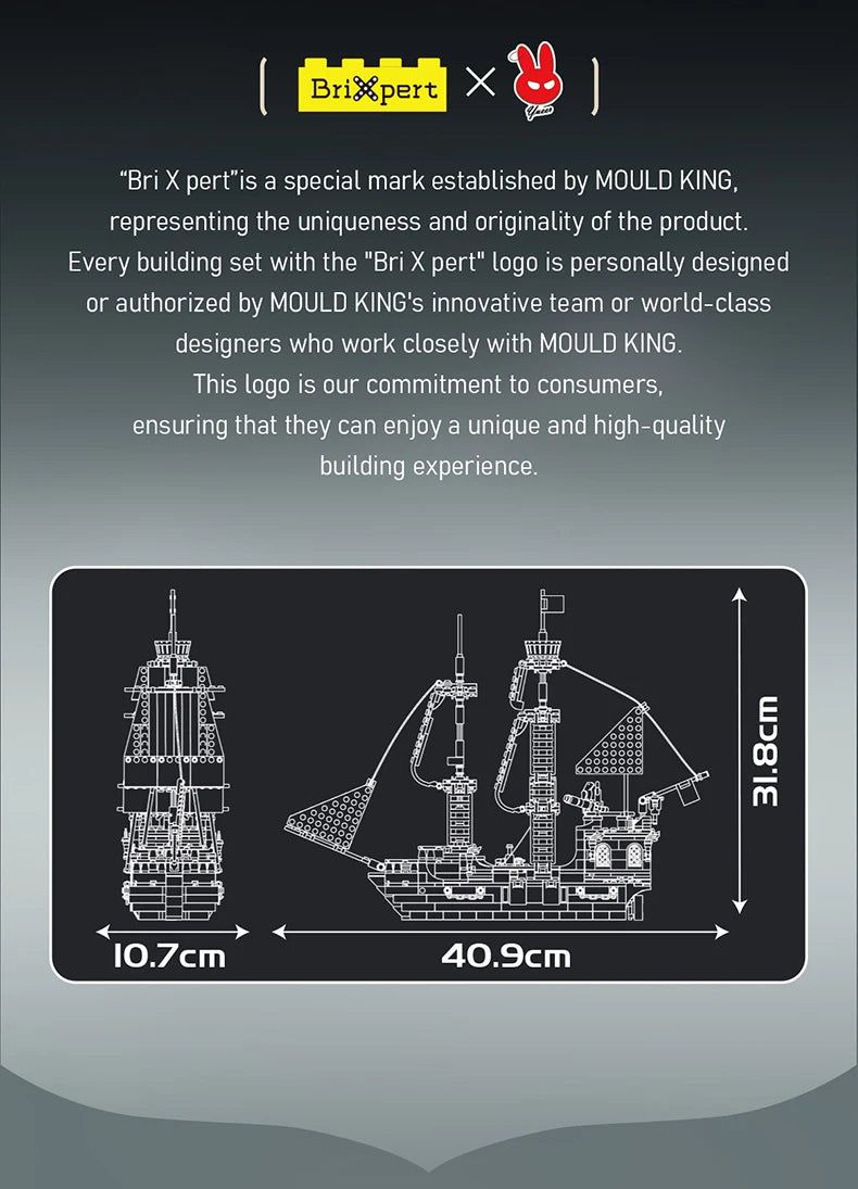 The Black Pearl Pirate Ship Building Block