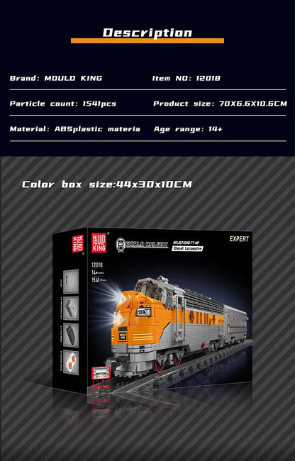 World Train USA EMD F7 WP Diesel Locomotive RC