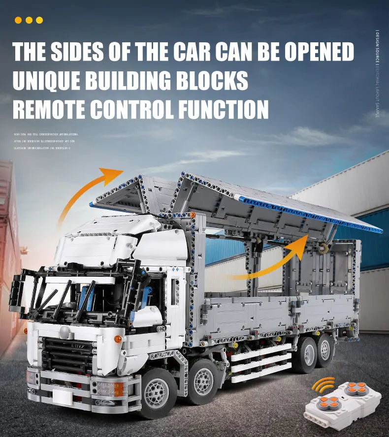 RC Motorized Wing Body Truck Blocks Bricks