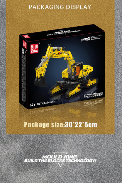 4 Link Track City Excavator Building Blocks Vehicle