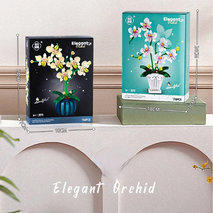 Flowers Bouquet Orchid Building Blocks