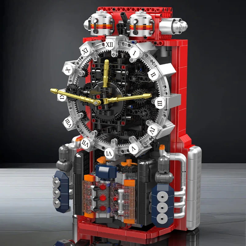 Technical Clock Toys The Motorized Engine Clock Blocks