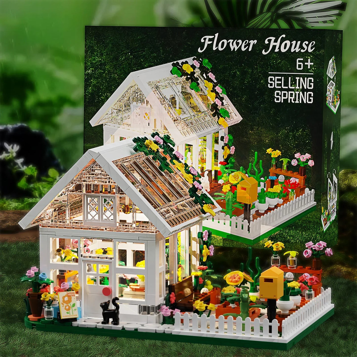 Newest Flower House Mini Building Block
