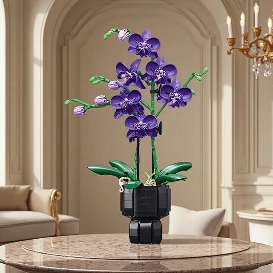 KNEW BUILT 3D Eternal Flower Phalaenopsis Building Block