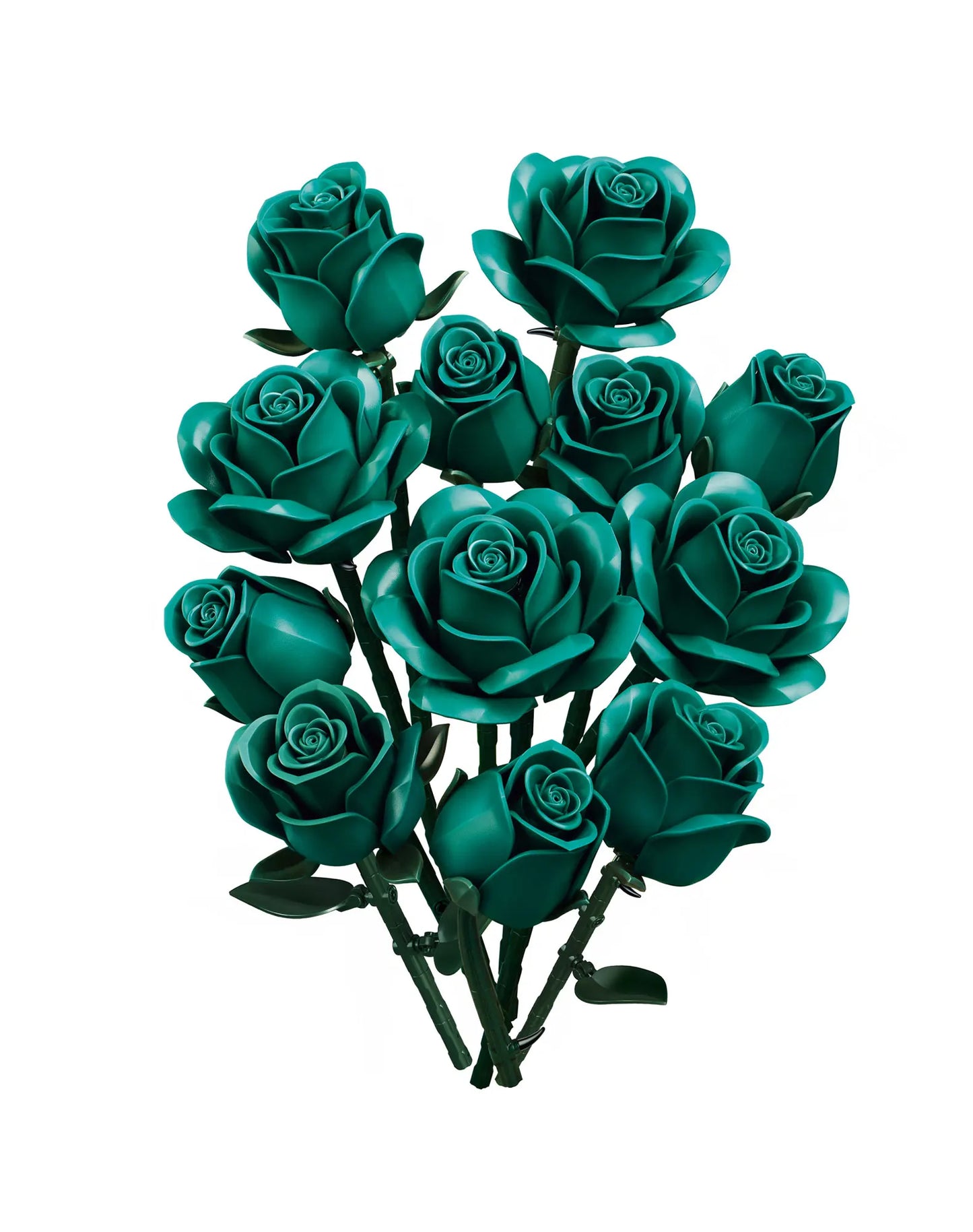 Yellow Flower Bouquet Building Set Block Roses Artificial Flowers Brick