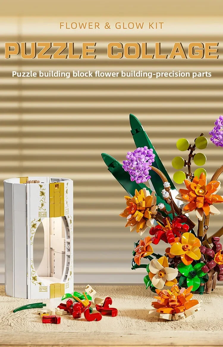 Daisy Bouquet Flower Model Bricks