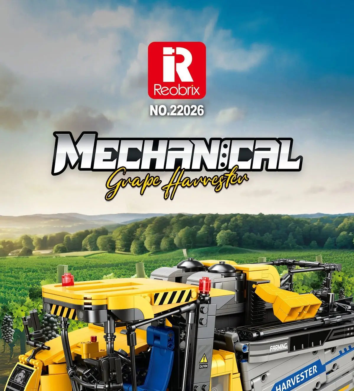 Grape Harvesting Machine Adult High-Difficulty Building Blocks