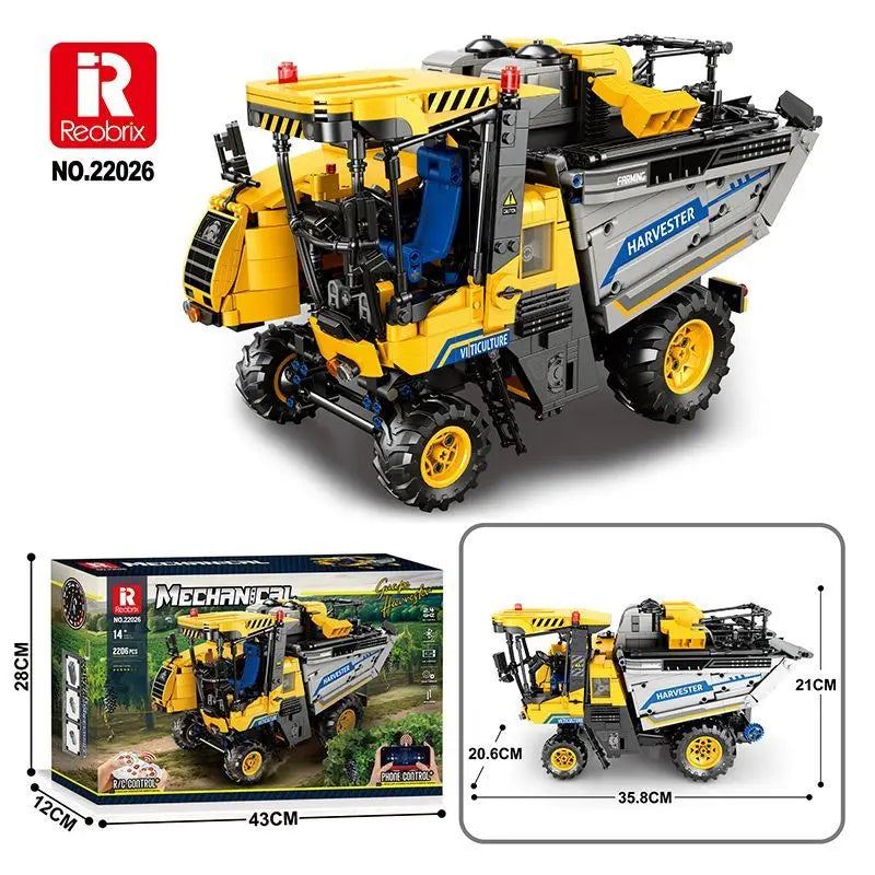 Grape Harvesting Machine Adult High-Difficulty Building Blocks