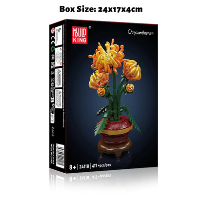 Chrysanthemum Building Blocks Flower Potted Plants Bouquet
