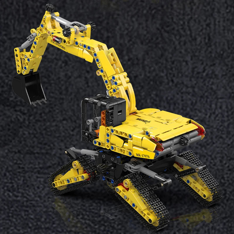 4 Link Track City Excavator Building Blocks Vehicle