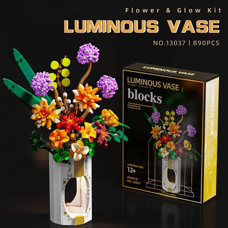 Spring Bouquet Building Blocks Daisy Bouquet Flower Model Bricks