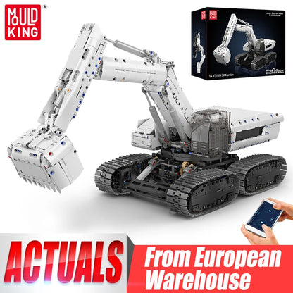 Mould King 17079 Technical Car Toys The RC Sci-Fi Excavator Building Block Enginerring Truck Brick Set Kids Christmas Gift