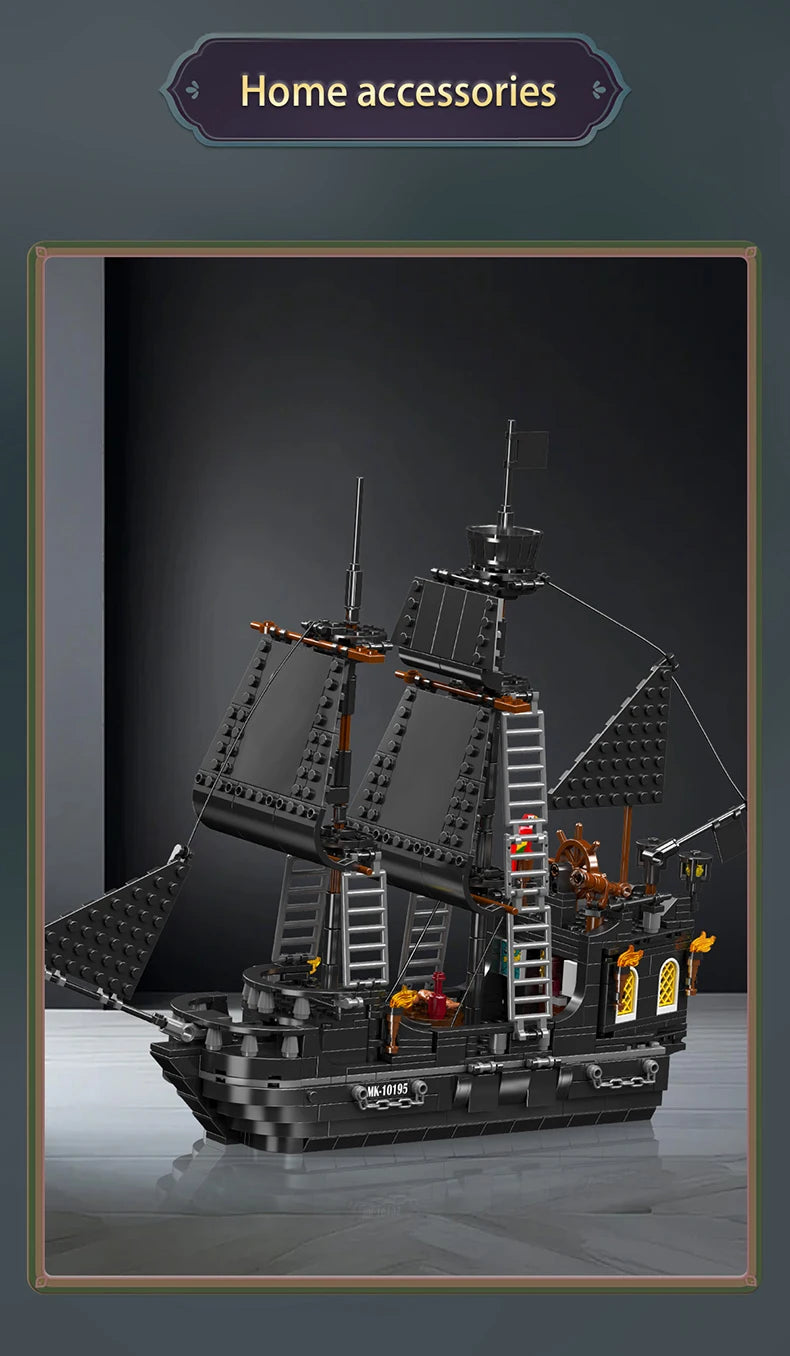 The Black Pearl Pirate Ship Building Block