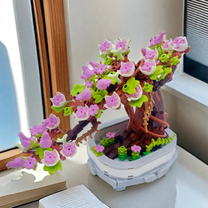 Bonsai Building Block Flower Creative Plant