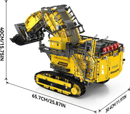 Excavator R9800 APP Controlled Building Blocks Set  with 6 Motors ﻿
